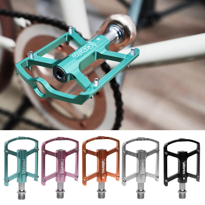 CHASER Colour riding foot pedal folding car road bike ultra-light aluminium alloy double bearing foot pedal-Taobao