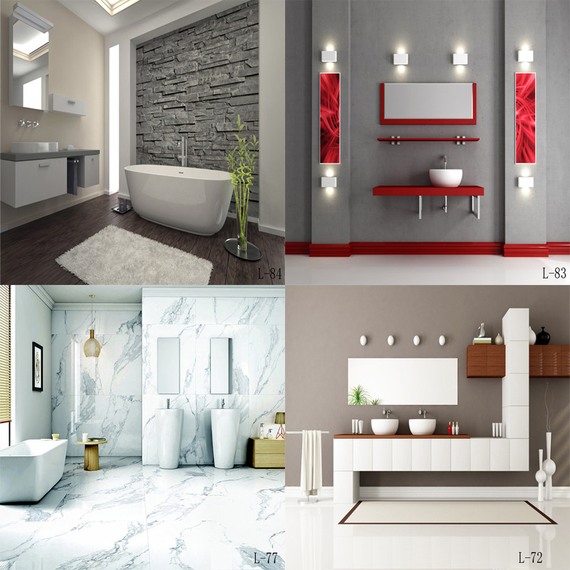 New indoor bathroom background cloth bathroom background wall model photo anchor background children background non-woven fabric