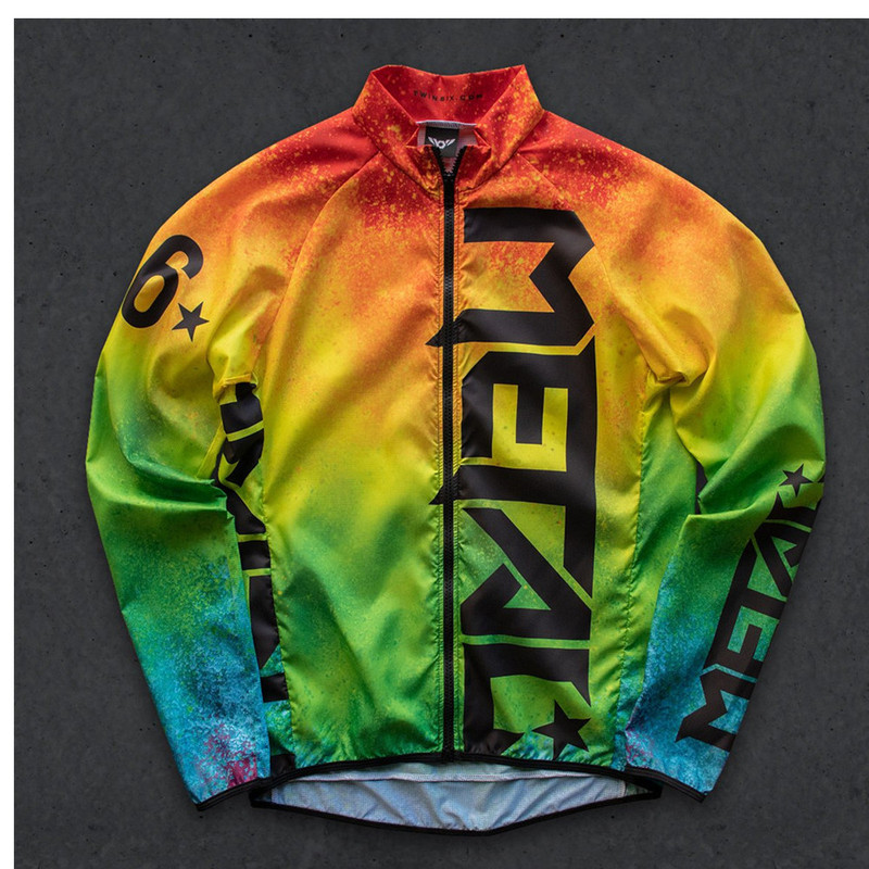 Twin Six 6 Cycling Long Sleeve Windbreaker Cycling Vest Windproof Waterproof Lightweight Bicycle Cycling Jacket