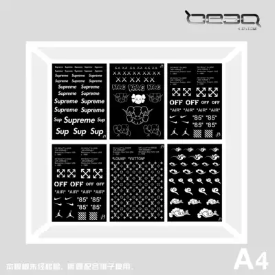 BEAR sneakers custom hollow template