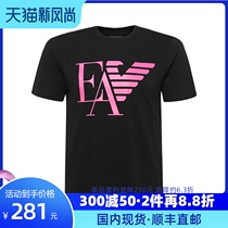 Emporio Armani Armani mens round neck short sleeve LOGO printed T-shirt Spring   Summer 21 luxury trend