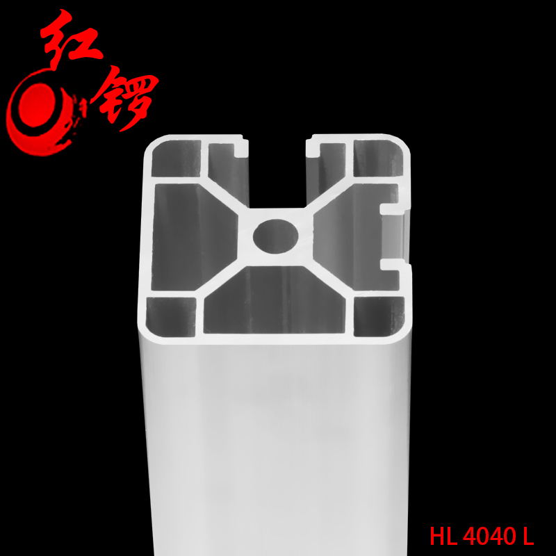 Red gong industrial aluminum extruded material European standard 4040L two-sided groove square tube square corner 4040 aluminum alloy DIY