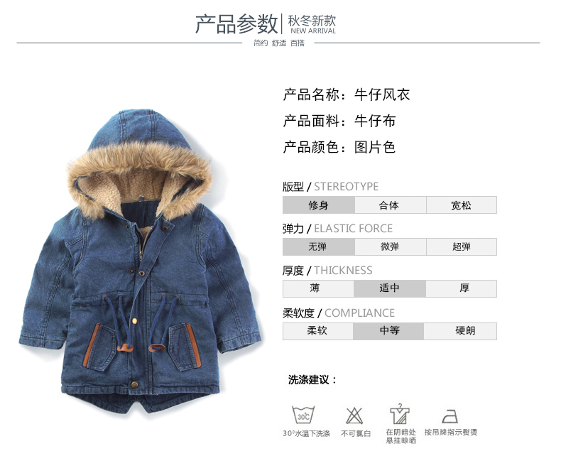 Manteau enfant en toile - Ref 2163177 Image 10