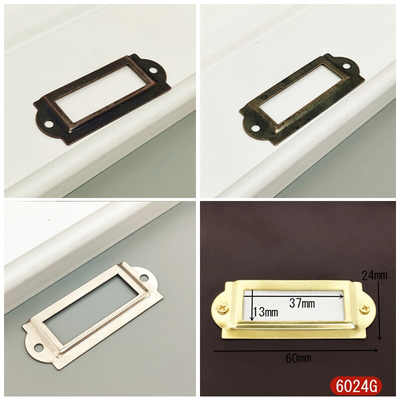 10 Price Antique Label Frame Traditional Chinese Medicine Cabinet Drawer Cabinet Handle Business Card Holder Card Frame Shelf Hardware Accessories