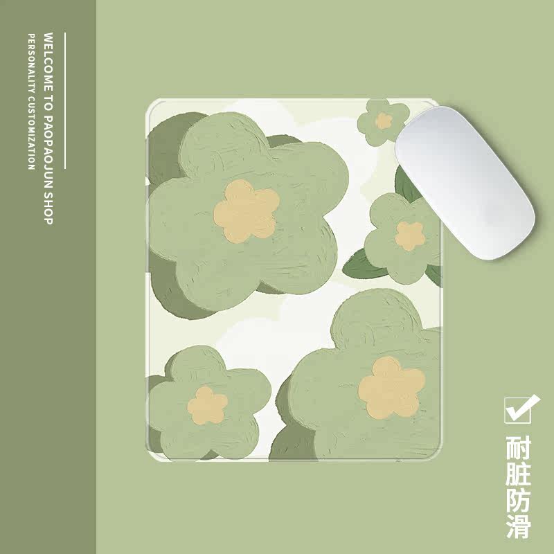 Oil painting flower desktop male and female computer notebook dormitory home medium and small books creative student office mouse pad