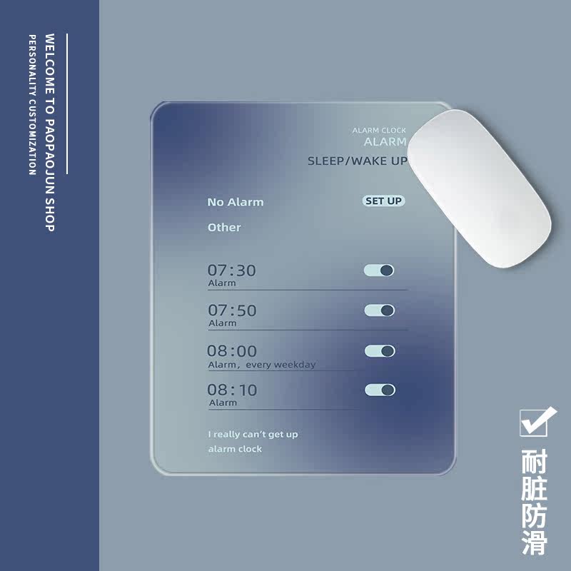 New edition of Creative Self-disciplined College Students Learn Dormitory Office Anti-slip Table Pad