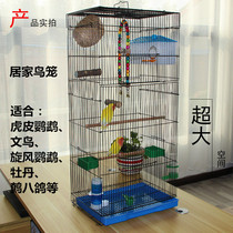 Bird Cage Subs Large Tiger Leather Parrot Bird Cage Mysterious 8 Gone Peony Vin Bird Luxury Large Breeding Folded Bird Cage