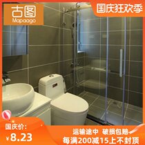 Nordic solid color cement brick living room tile 600X600 toilet tile wall tile toilet wear-resistant gray floor tile