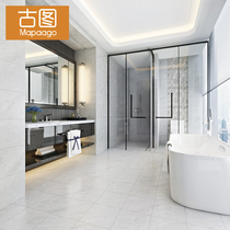 Gray tile 300x600 small yard balcony brick Kitchen toilet bathroom Non-slip floor tile toilet wear-resistant