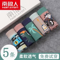 Childrens underpants Boy Little Boy Boy Scout small and small children Early childhood Primary School Pupils Flat corner Four-corner pure cotton