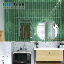 Retro Green Kiln Glazed Face Brick Kitchen Toilet Pink Gradient Wall Brick 300x600 Bathroom Toilet Tile