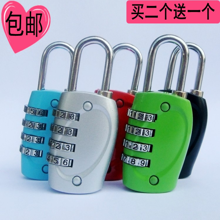Four-digit combination lock gym locker lock luggage luggage luggage luggage case security window concierge dormitory padlock head
