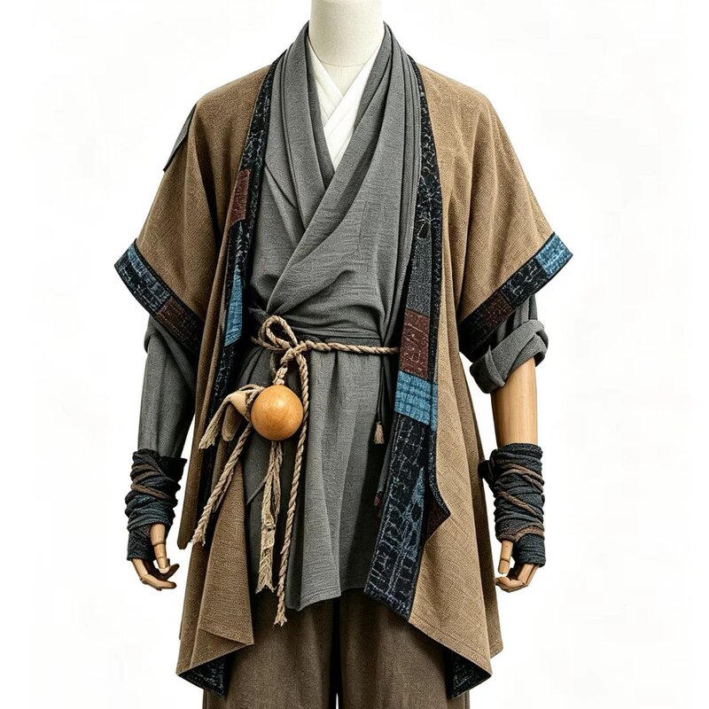 Original Hanfu for Men, Song Dynasty Commoners, Farmers, Ensemble Cast, Cotton and Linen Coarse Cloth, Distressed Beggar Short Tunic, Flower Seller Ancient Costume Original Hanfu for Men, Song Dynasty Commoners, Farmers, Ensemble Cast, Cotton and Linen Coarse Cloth, Distressed Beggar Short Tunic, Flower Seller Ancient Costume