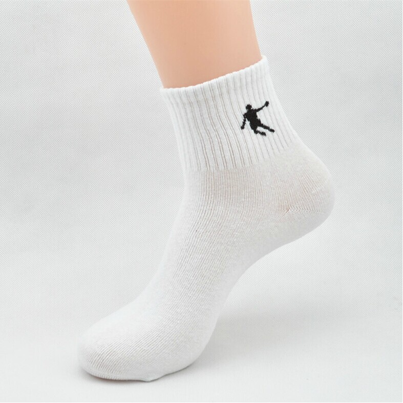 5 Pairs of Jordan Socks Genuine Promotion Spring and Summer Thin Cotton Breathable and Comfortable Pure Cotton Casual Mid-Calf Sports Socks for Men