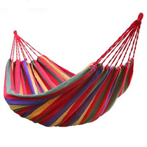 Canvas hammock with ring mesh hammock Swing tree bed Outdoor indoor leisure furniture Outdoor hammock
