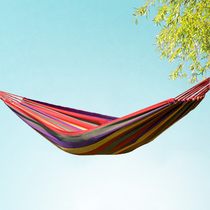 Canvas hammock Single double thickened outdoor camping Student bedroom dormitory hanging chair Swing Indoor hanging chair