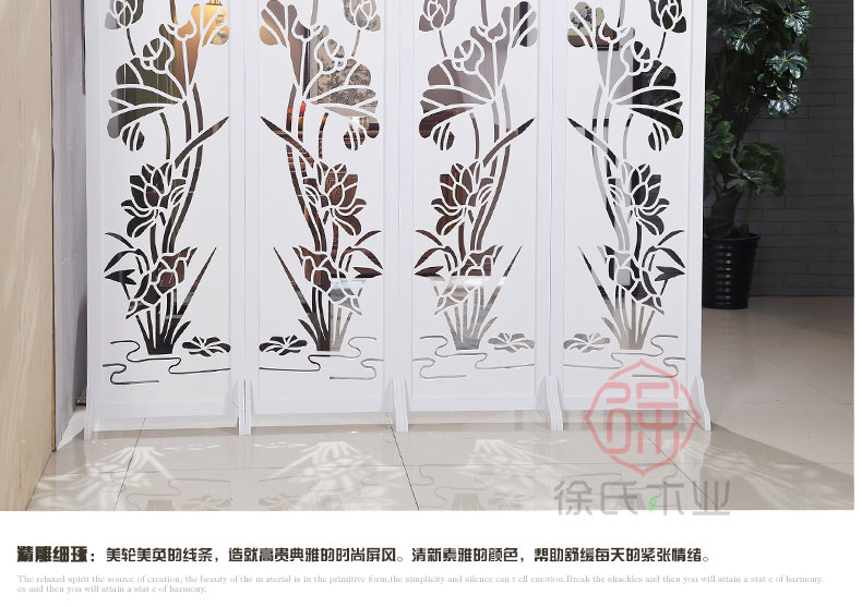 Vách ngăn hiên nhà thời trang phòng khách đơn giản hiện đại gấp trang trí phòng chạm khắc phòng ngủ văn phòng khách sạn phong cách Trung Quốc - Màn hình / Cửa sổ song cửa sổ gỗ đẹp