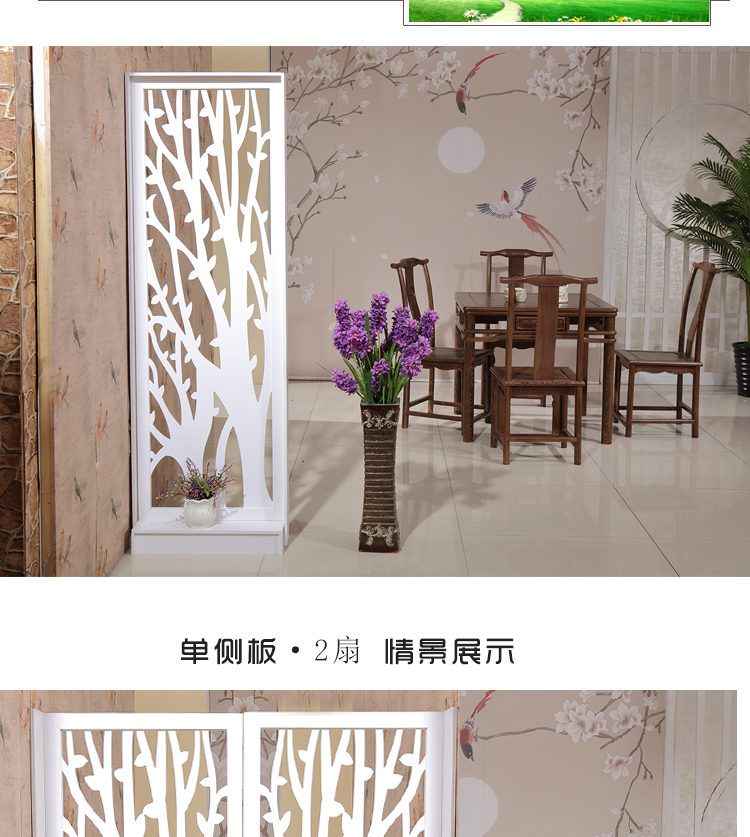 Hiện đại tối giản hiện đại phân vùng màn hình đơn giản gấp màn hình phòng khách gấp phòng ngủ di chuyển phong cách Trung Quốc hai mặt - Màn hình / Cửa sổ mẫu bình phong đẹp