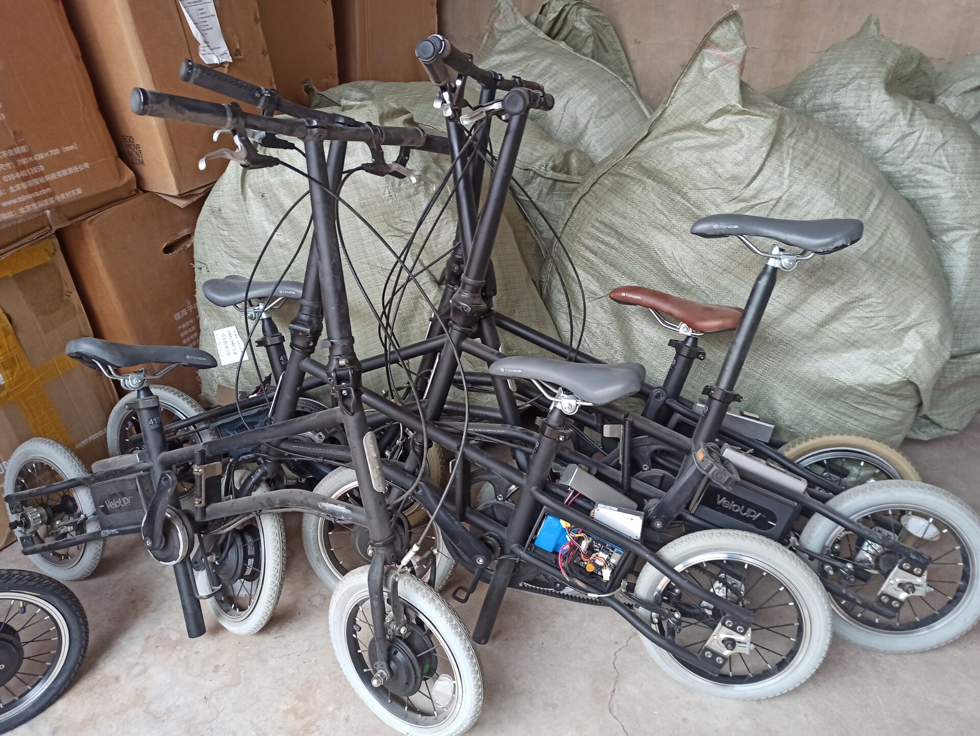 Dismantling accessories light passenger lithium battery folding car 4130 chrome molybdenum steel folding frame belt drive modification weapon