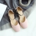 Mùa hè 2018 mới Hàn Quốc phiên bản dày ngọt ngào với sandal vuông đế vuông nữ baotou hoang dã miệng cao gót cao gót nữ