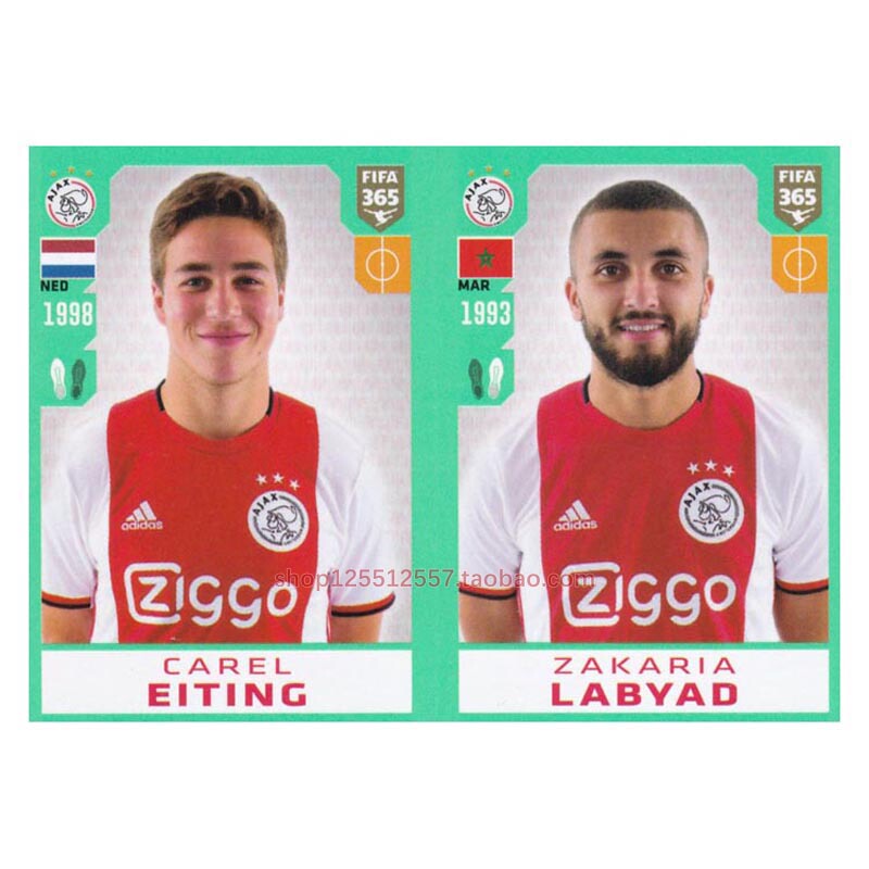 Panini 2019-2020 Fifa365 Player Stickers: Aetin, Rabillard, Ajax 267: