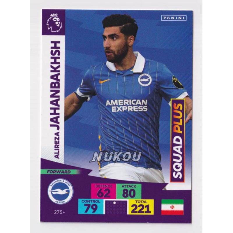 Panini 2020-2021 Premier League Star Card Add-On Edition 275+ Jahanbaksh Brighton & Hove # Panini 2020-2021 Premier League Star Card Add-On Edition 275+ Jahanbaksh Brighton & Hove #