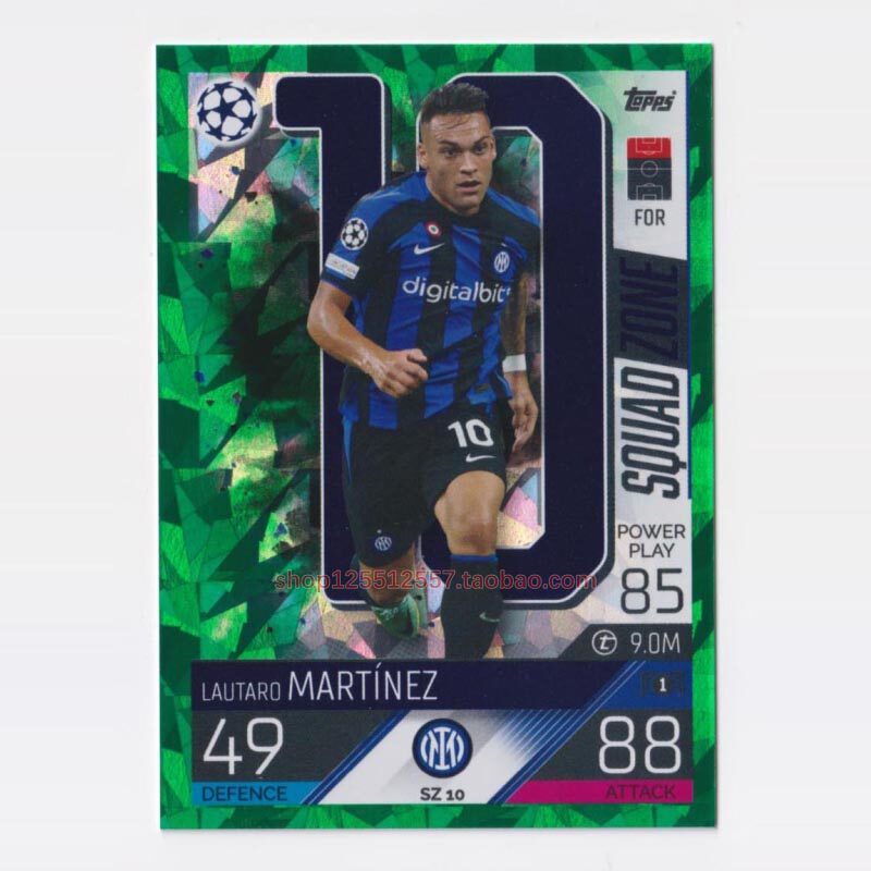 Topps2022-23 Champions Star Card Additional Edition Green Crush Ice Fracture Rotaro Inter Milan SZ10#