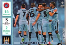 Panini 2014-2015 Champions League star card with extra version 16 Strong Man City Milner ue010 #