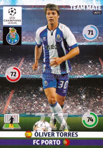 Panini 2014-2015 Champions League star card appendage Olli Forrest ue072 #