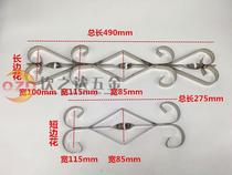 Stainless steel flat steel short side flower long side flower 201304 thickened door flower window flower decoration accessories