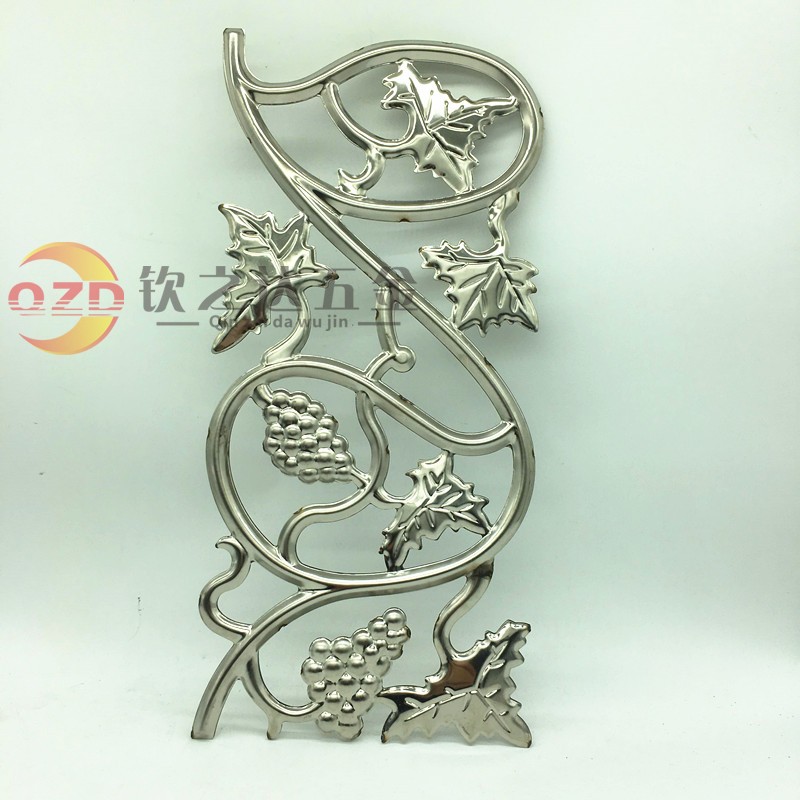Stainless steel flush pressed grape flower patio door fence guard rail burglar-proof mesh doors and windows Stairs stainless steel decorative door accessories