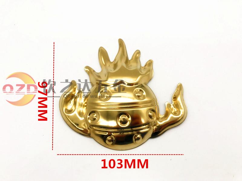 Positive 304# stainless steel Roman column accessories titanium gold rose gold gold dragon ball