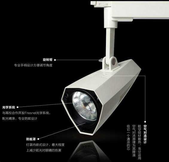 () KLJ12 Long Love Country J Award ledCOB18W Tile Guide Track Type Spot Light Kit Rhino Horn