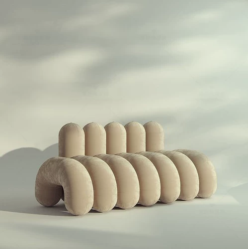 Креативный диван, дизайнерская изогнутая трубка для отдыха, изысканный стиль, простой и элегантный дизайн, популярно в интернете