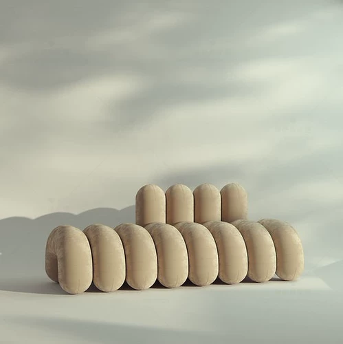 Креативный диван, дизайнерская изогнутая трубка для отдыха, изысканный стиль, простой и элегантный дизайн, популярно в интернете