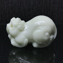 Pixiu Lantian jade handle piece 4x4x7cm