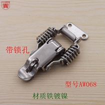 AW068 Case Buckle Iron Double Spring Buckle Wooden Case Heavy Lock Box Buckle Industrial Buckle Luggage Accessories