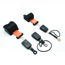 Two-point automatic retractable orange safety belt self-locking retractable safety belt forklift seat retractor belt
