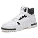 Cowhide high-top inner height-increasing shoes men's 12cm10 ຫນັງແທ້ invisible height-invisible sneakers leisure sneakers ເກີບເກົາຫຼີສີຂາວ trend