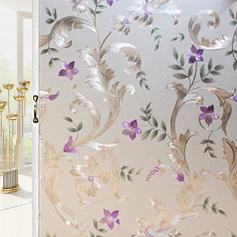 Static no glue windows glass stickers window applieces 3d Makeup Room Bathroom bedrooms Thickened Frosted Glass Sticker Anti-Peep