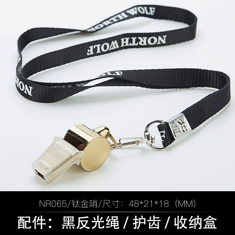 North Wolf Long Răng Alto Bóng rổ Trọng tài Còi Lực lượng Kỹ thuật Chỉ huy Còi Trẻ em Sinh tồn ngoài trời Còi kim loại