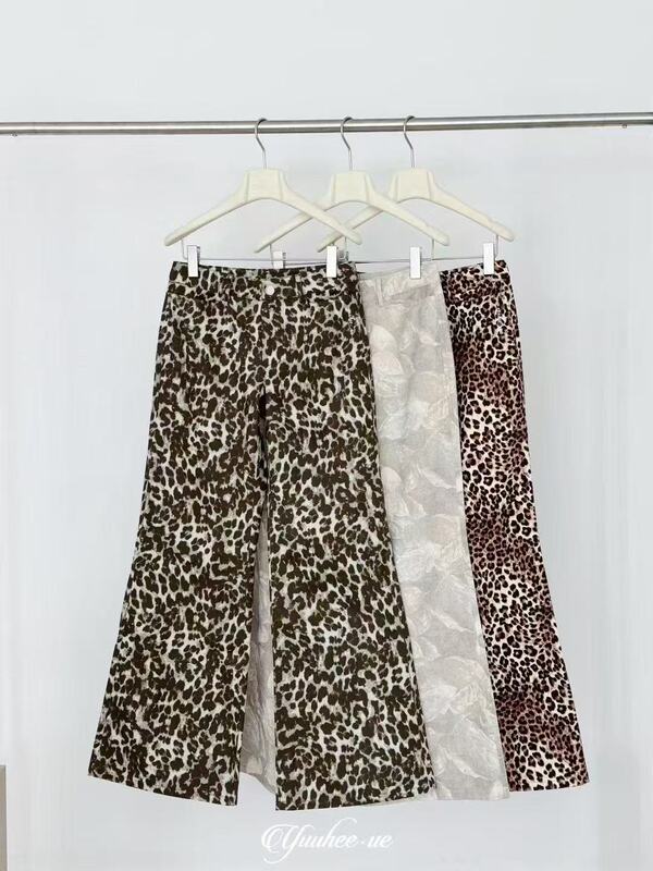 2026 Early Spring New Product Simple Designer Brand Yuuhee Leopard Print Series Leopard Print Pants 2026 Early Spring New Product Simple Designer Brand Yuuhee Leopard Print Series Leopard Print Pants