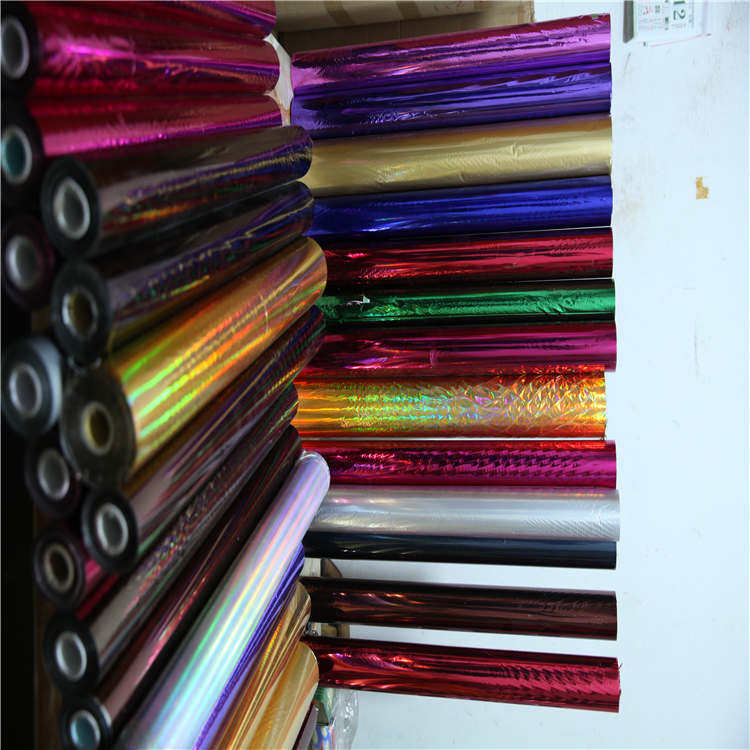 Hot stamping paper electrochemical aluminum non-version over plastic hot stamping material Signage material Laser hot stamping paper