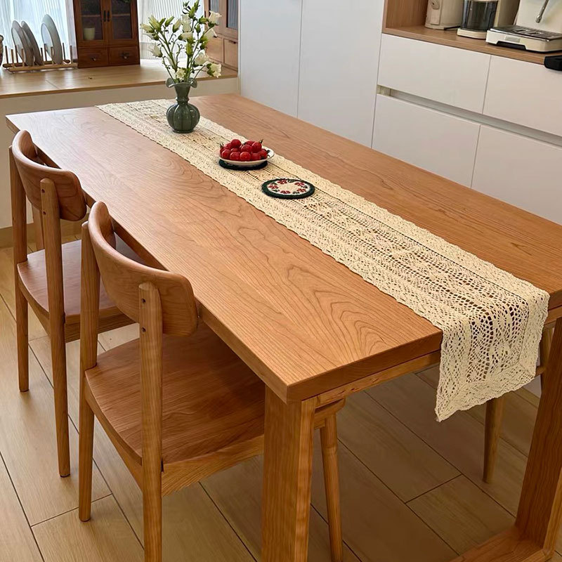 North American Cherry Wood Desk, All Solid Wood Mobien Dining Table, Simple Modern Home Office Computer Desk, Study Desk