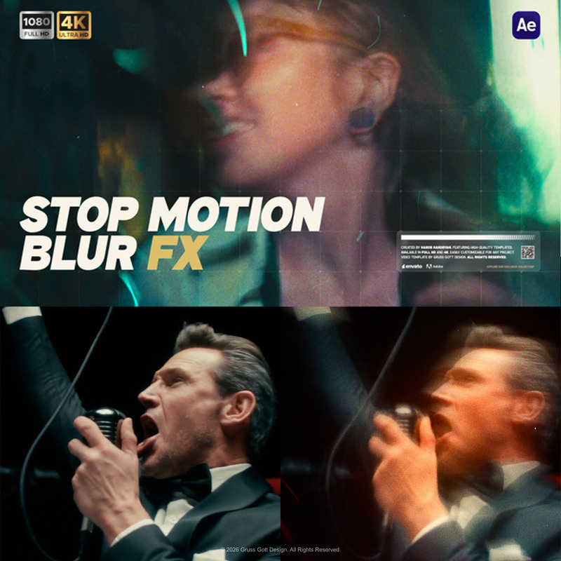 Ae Template: Cinematic Vintage Wong Kar-Wai Slow Shutter Frame-By-Frame Stop-Motion Dynamic Blur Effect Ae Template: Cinematic Vintage Wong Kar-Wai Slow Shutter Frame-By-Frame Stop-Motion Dynamic Blur Effect