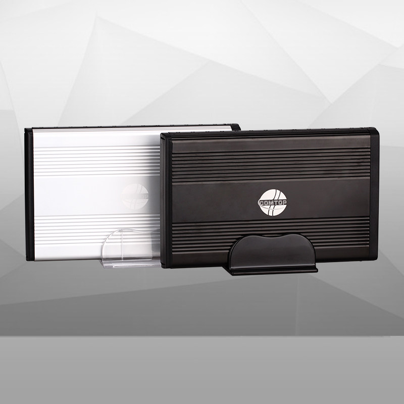 Comtop Ide Hard Drive Enclosure 3.5inch Desktop Parallel Port Hard Drive Enclosure Metal Aluminum with Power Supply Mobile Hard Drive Enclosure