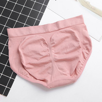 Triangle panties female hive warm Palace belly lift hip girl trousers cotton breathable cotton crotch no Trace Middle waist underwear