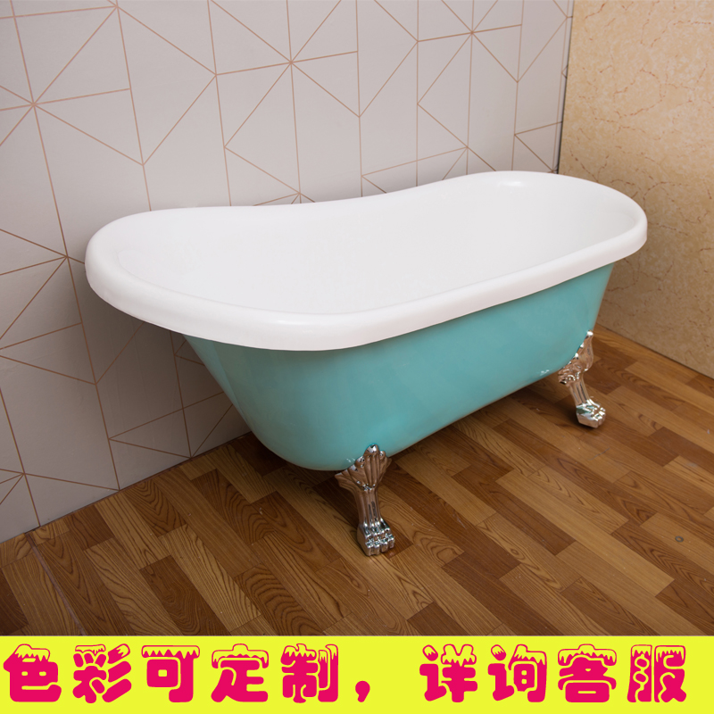 Japanese-style acrylic chaise bathtub home bathroom small apartment adult independent European-style mini bathtub