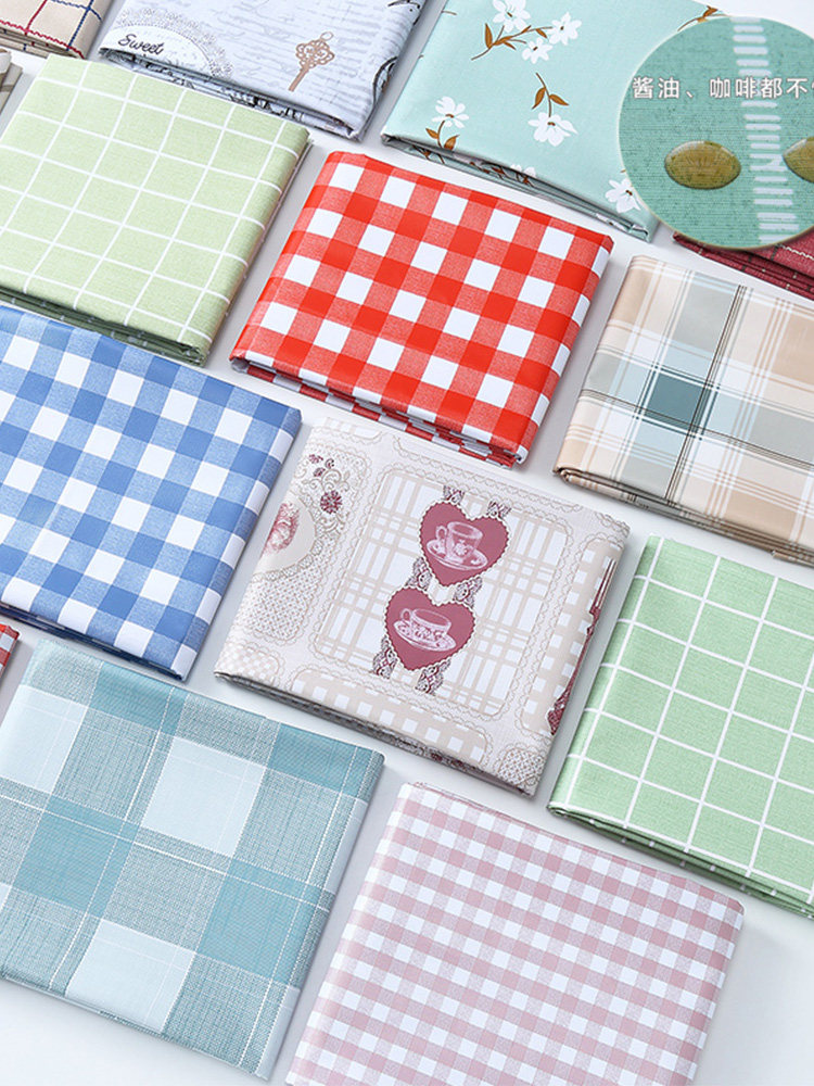 Tablecloth fabric pvc waterproof and oil-proof table cloth Nordic rectangular coffee table point student desk makeup table tablecloth