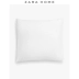 Zara Home Đơn giản tinh khiết dày đặc dệt bông gối người lớn Vỏ gối đơn đôi 40005418250 - Gối trường hợp